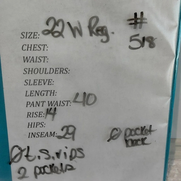 Lands’ End Womens 22W Carbo Brown Corduroy Straight leg Pants - Picture 9 of 10